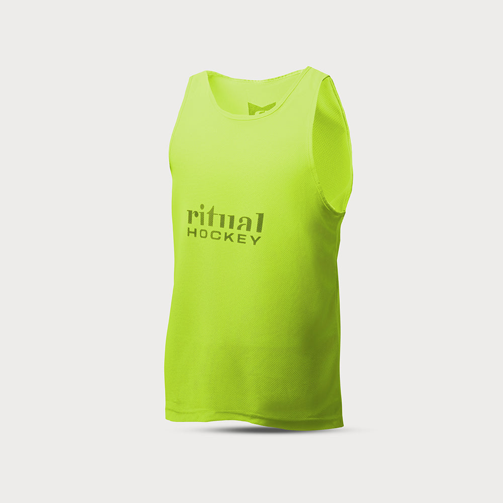 Ritual field hockey training vest, pro hockey, fluro lime hockey top