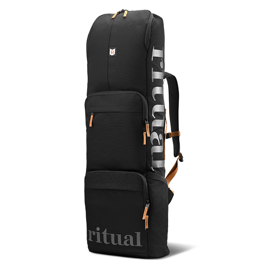 Ritual Mission combo hockey bag black with branding, full view