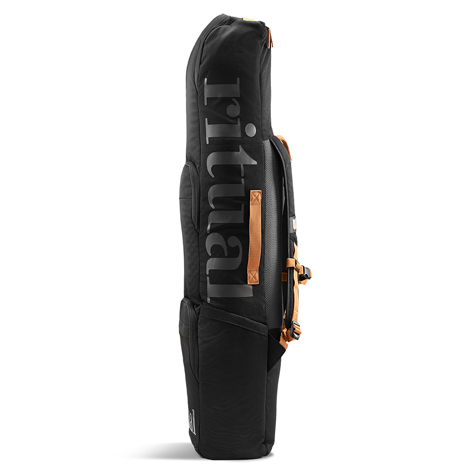 Ritual Mission combo hockey bag black with branding, right side view